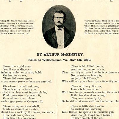 The Letters of Pvt. Arthur McKinstry Collection